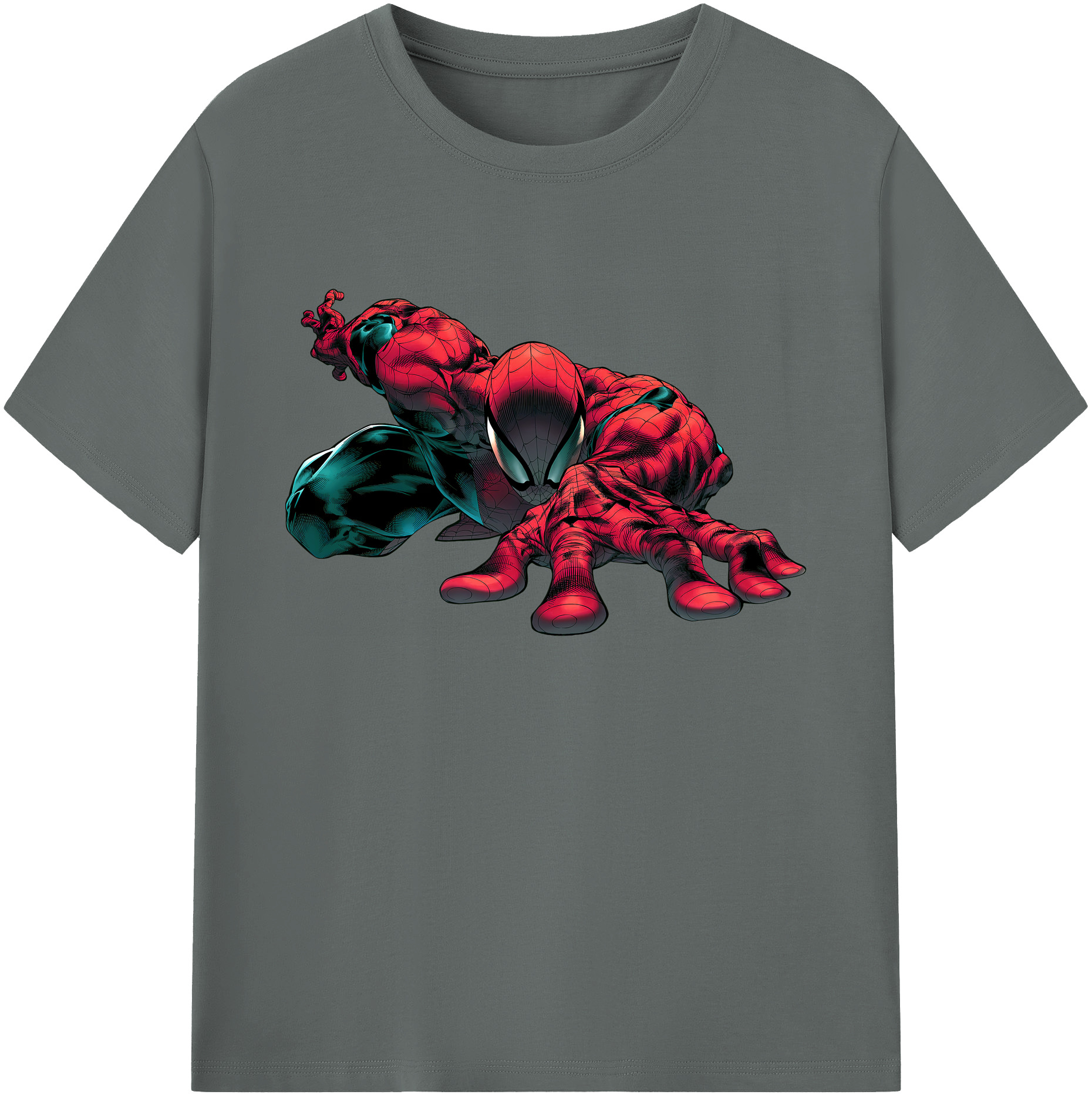 （画像用） Spider Man スパイダーマン 綿100％ メンズ半袖Tシャツ｜肌触りやわらか＆通気性